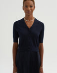 Bella Superfine Cashmere Cardigan, Navy