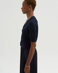 Bella Superfine Cashmere Cardigan, Navy