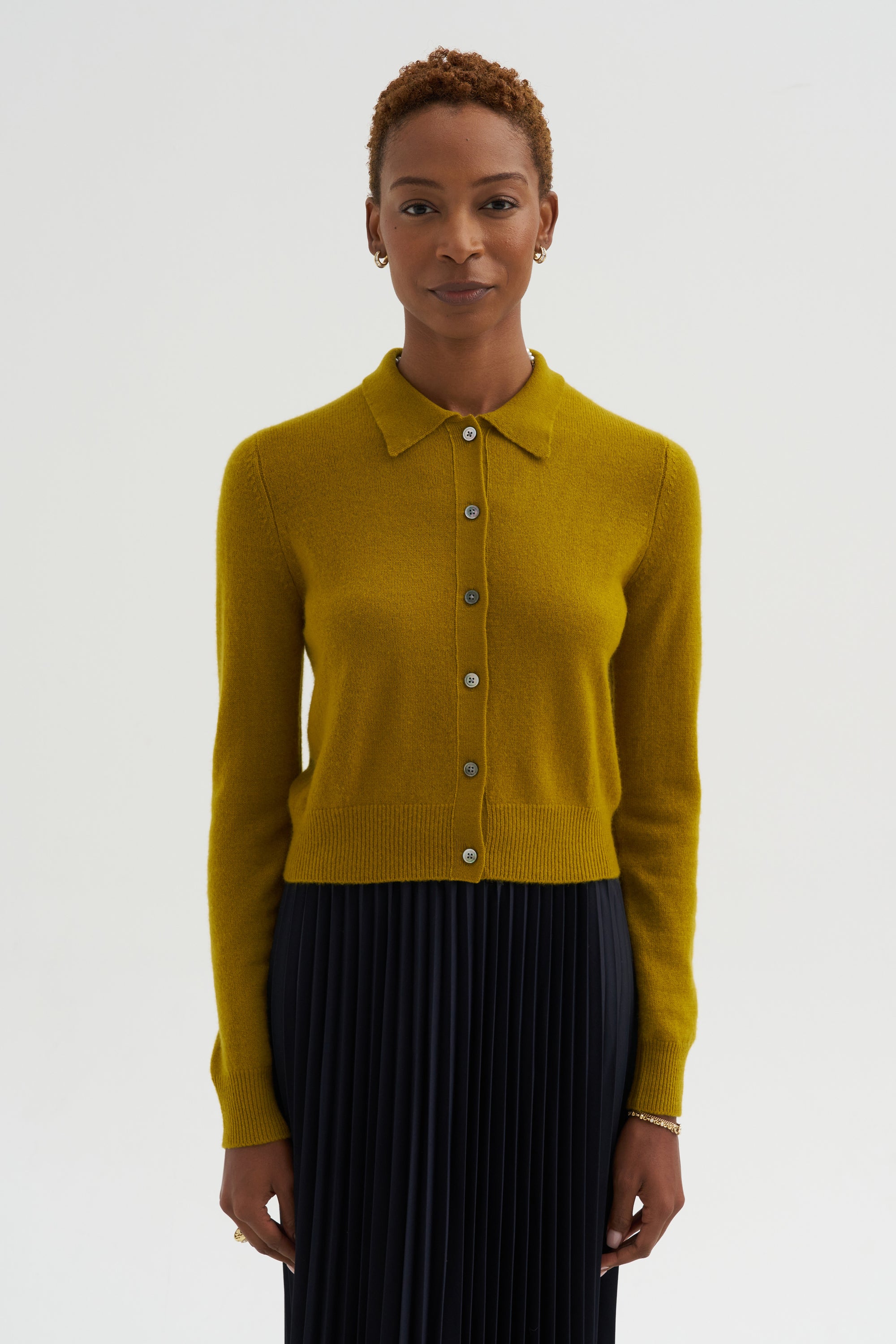 Wendy Cashmere Cardigan, Matcha