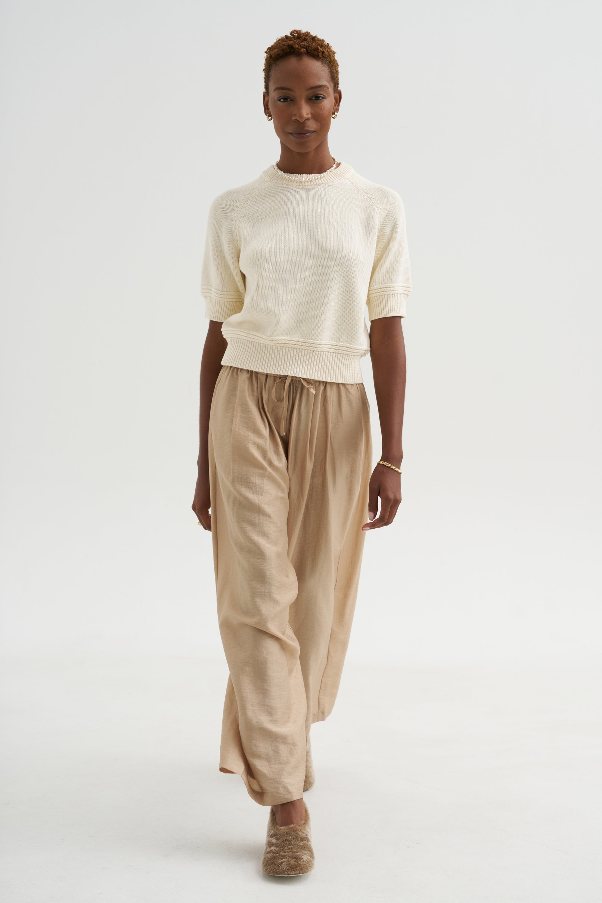 Daria Cotton Top, Off White