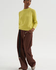 Chelsea - Solid Cotton Sweater, Citron
