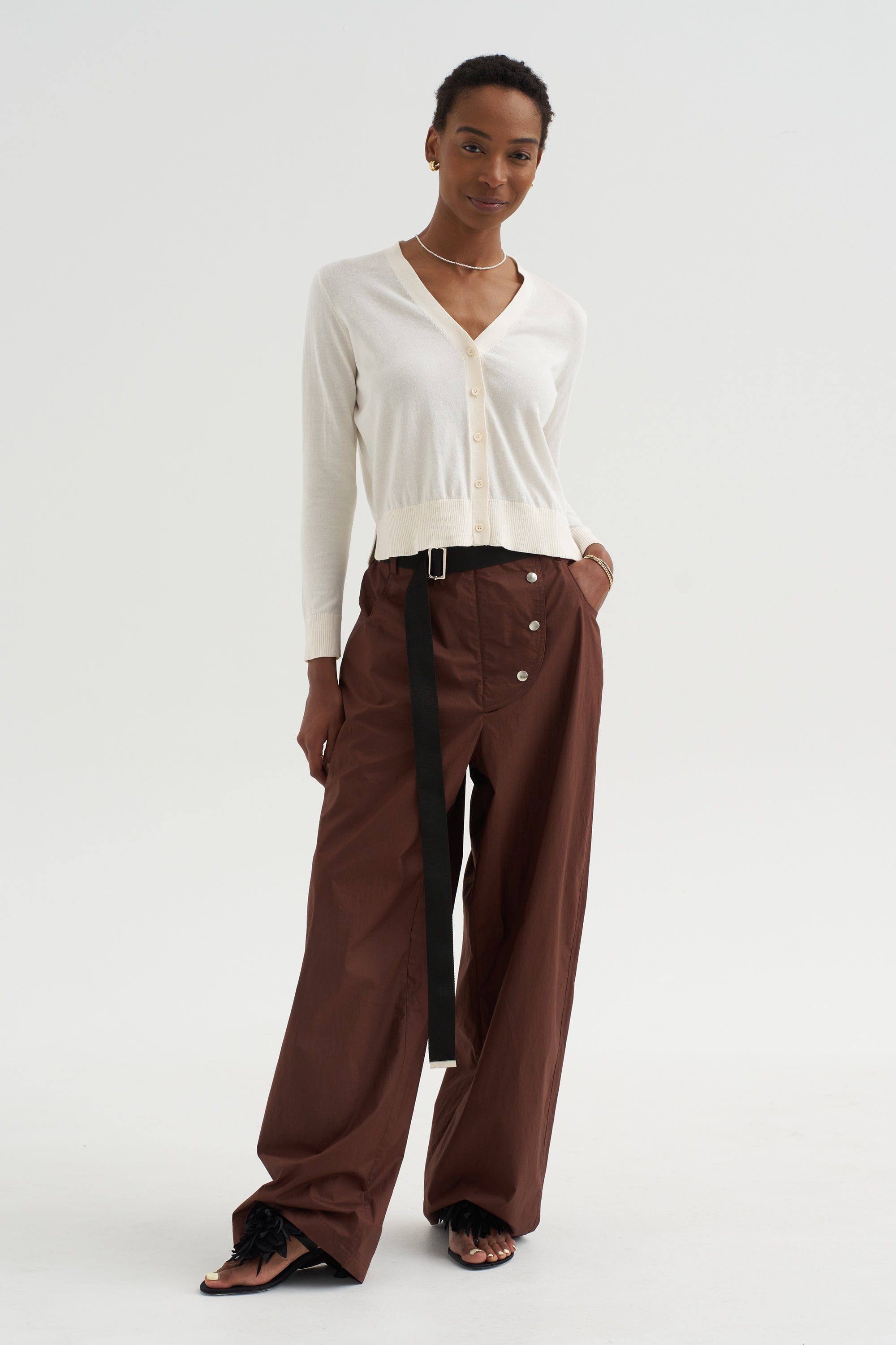 Soren - Cotton Cardigan, Off White