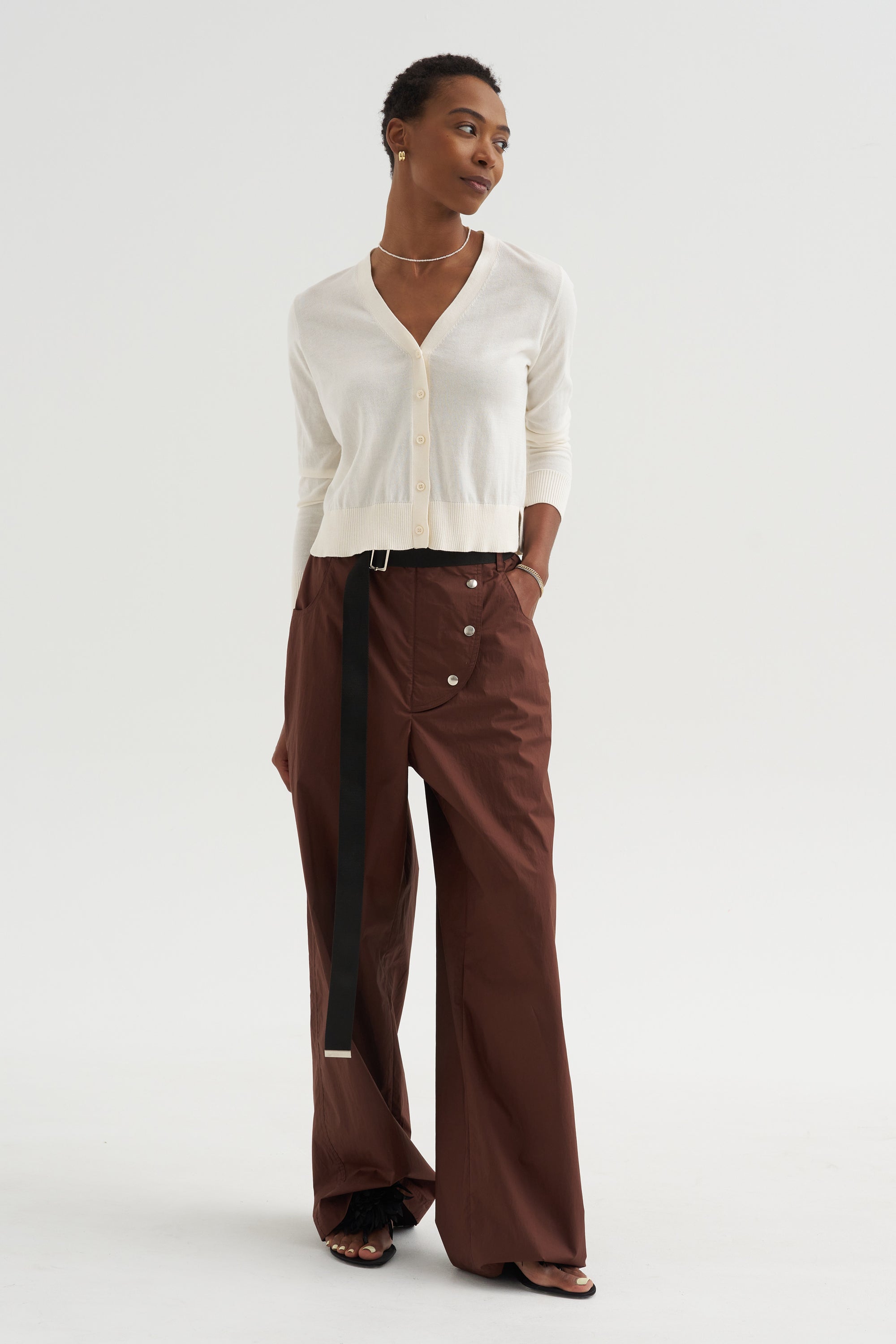 Soren - Cotton Cardigan, Off White