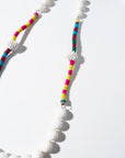 Afghan Woven Section, White Coral