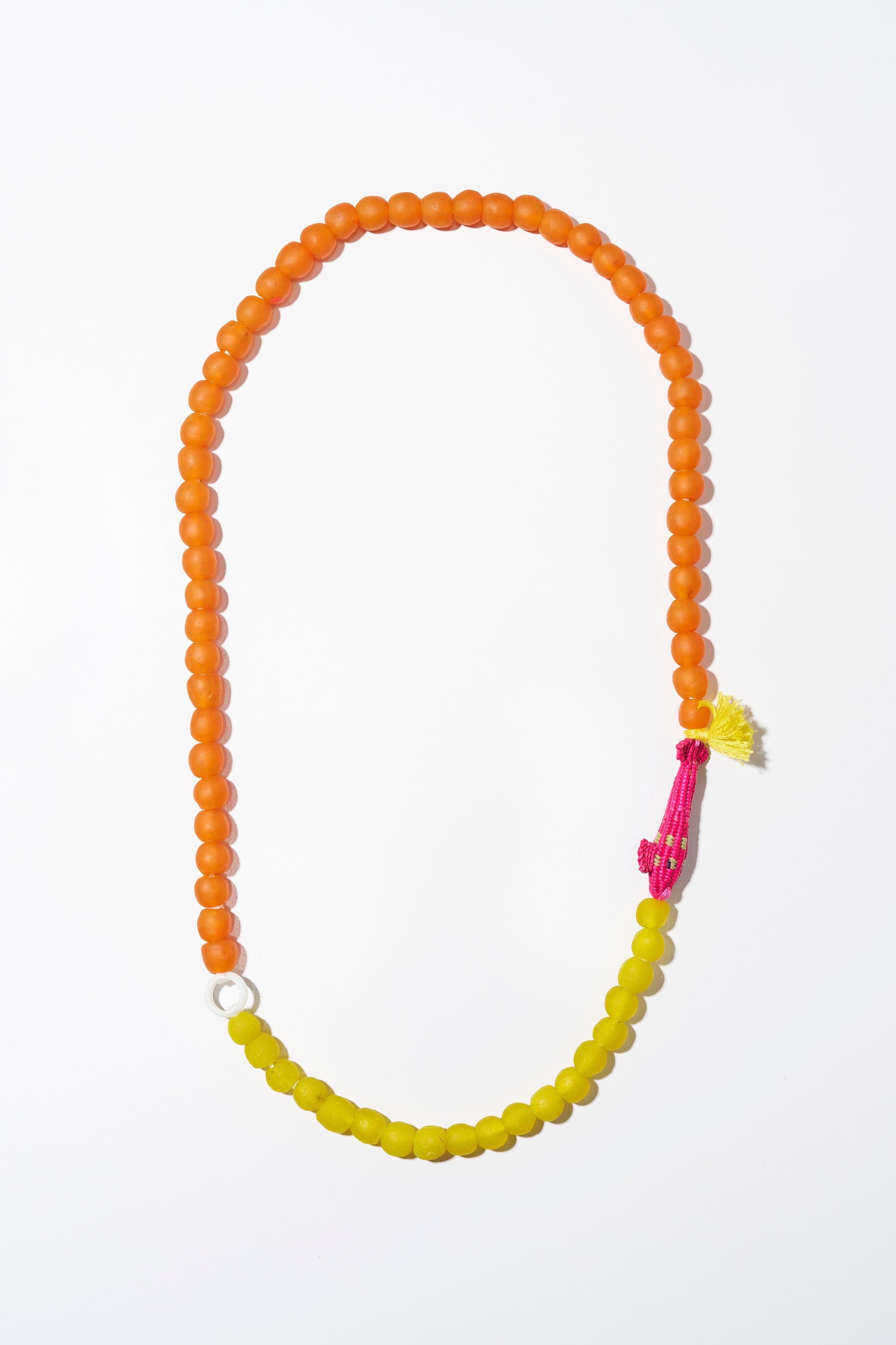 Seaglass + Raffia, Orange &amp; Yellow