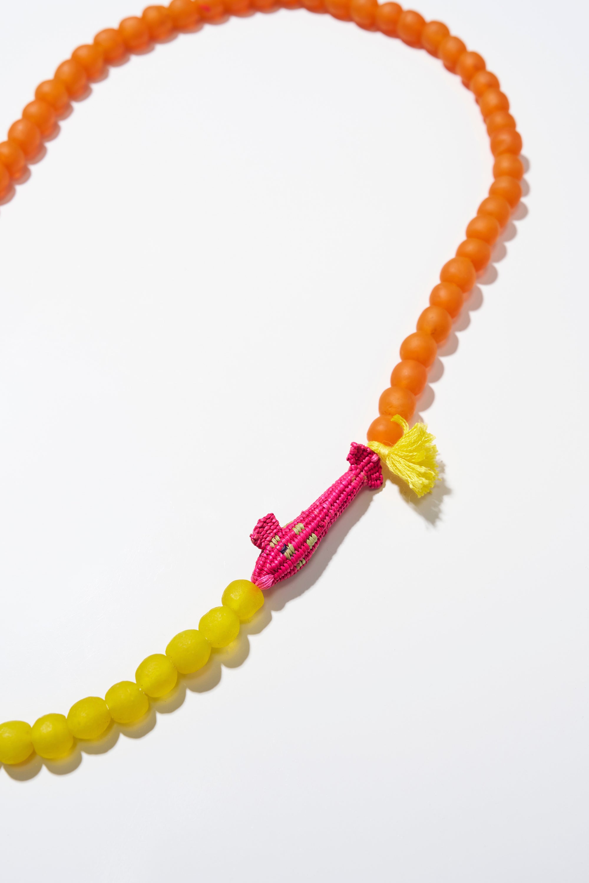 Seaglass + Raffia, Orange &amp; Yellow