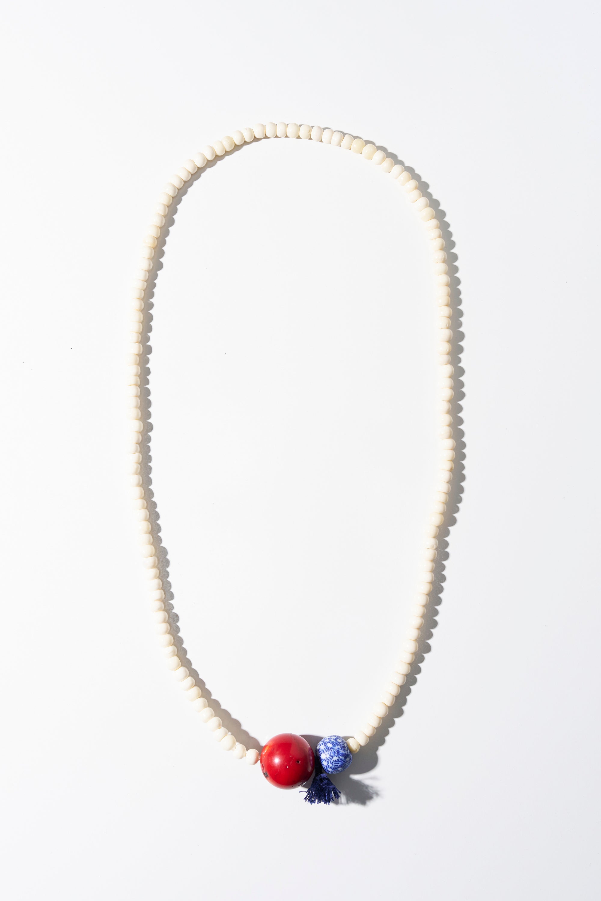 Bone + Coral, White