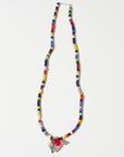 African Trade Old Afghan Charm, Multi