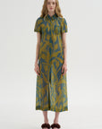 Printed Dress, Blue