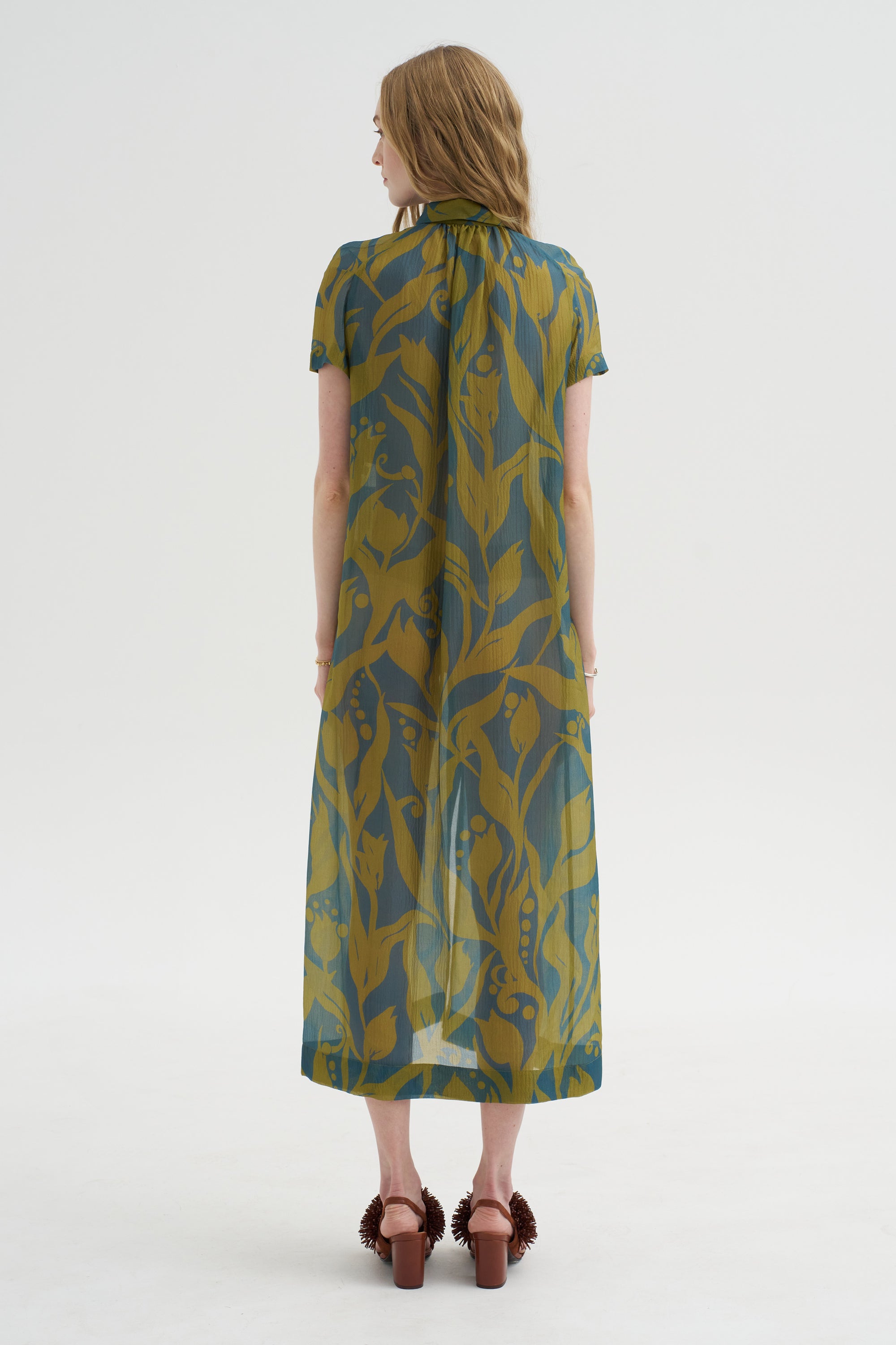 Printed Dress, Blue