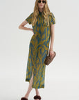 Printed Dress, Blue