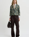 Tailored Jacquard Blazer, Sky
