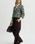 Tailored Jacquard Blazer, Sky