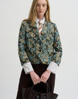 Tailored Jacquard Blazer, Sky