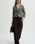 Tailored Jacquard Blazer, Sky