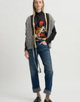 Still Life Silk Top, Black