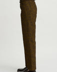 Cloqué Jacquard Pants, Khaki