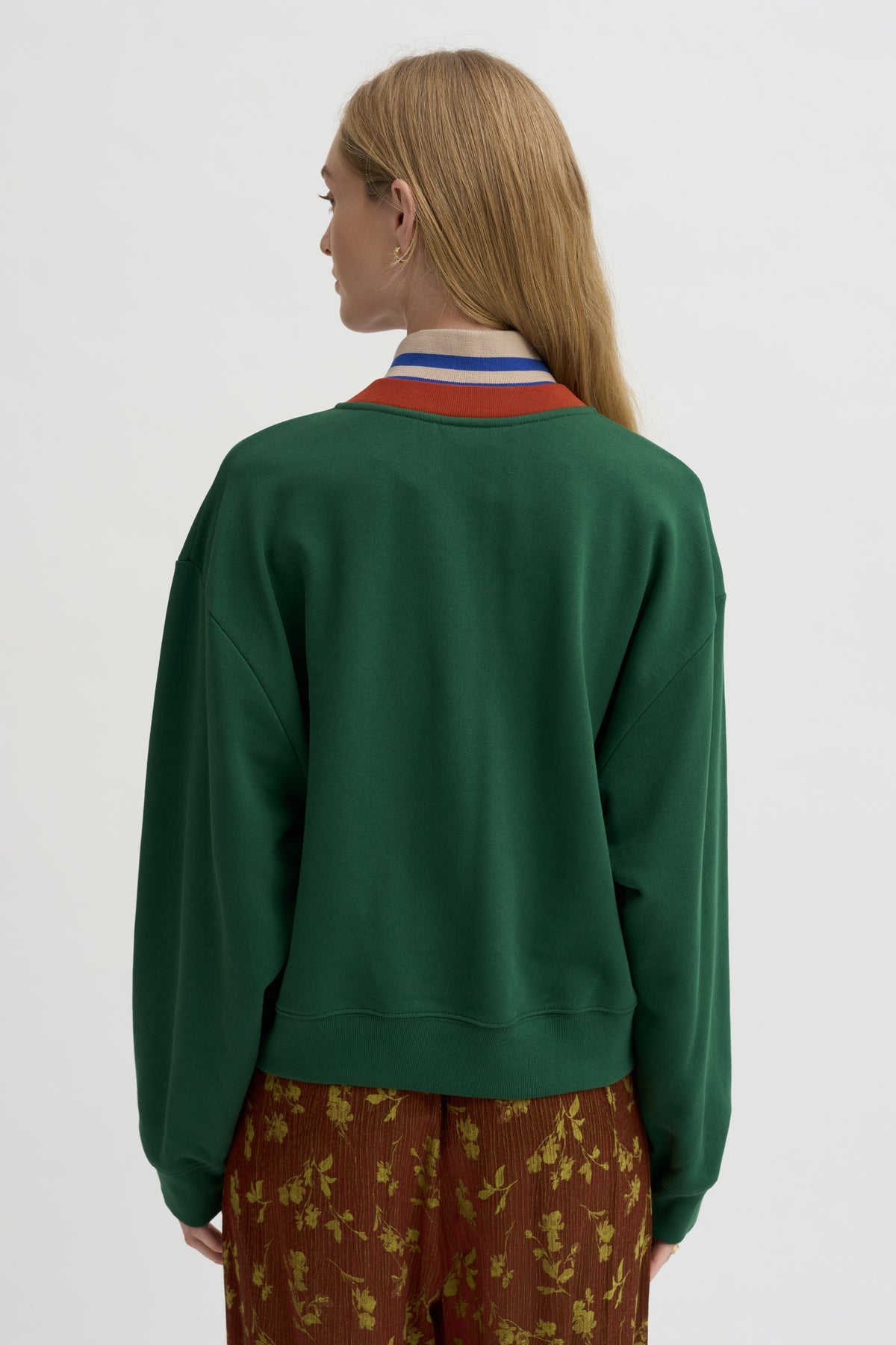 Layered V-Neck Sweatshirt