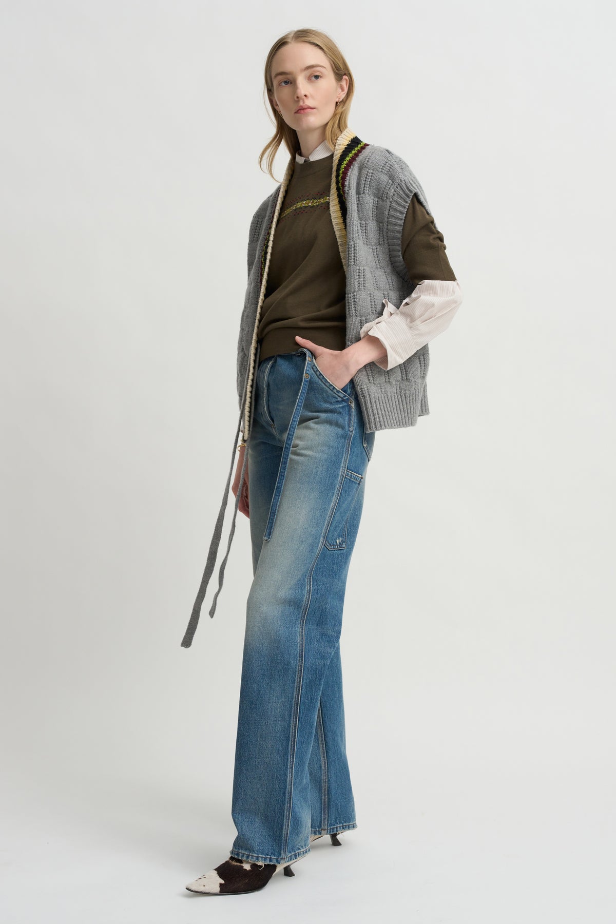 Short Sleeve Raglan Sweater, Forest