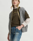 Short Sleeve Raglan Sweater, Forest
