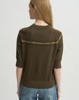 Short Sleeve Raglan Sweater, Forest
