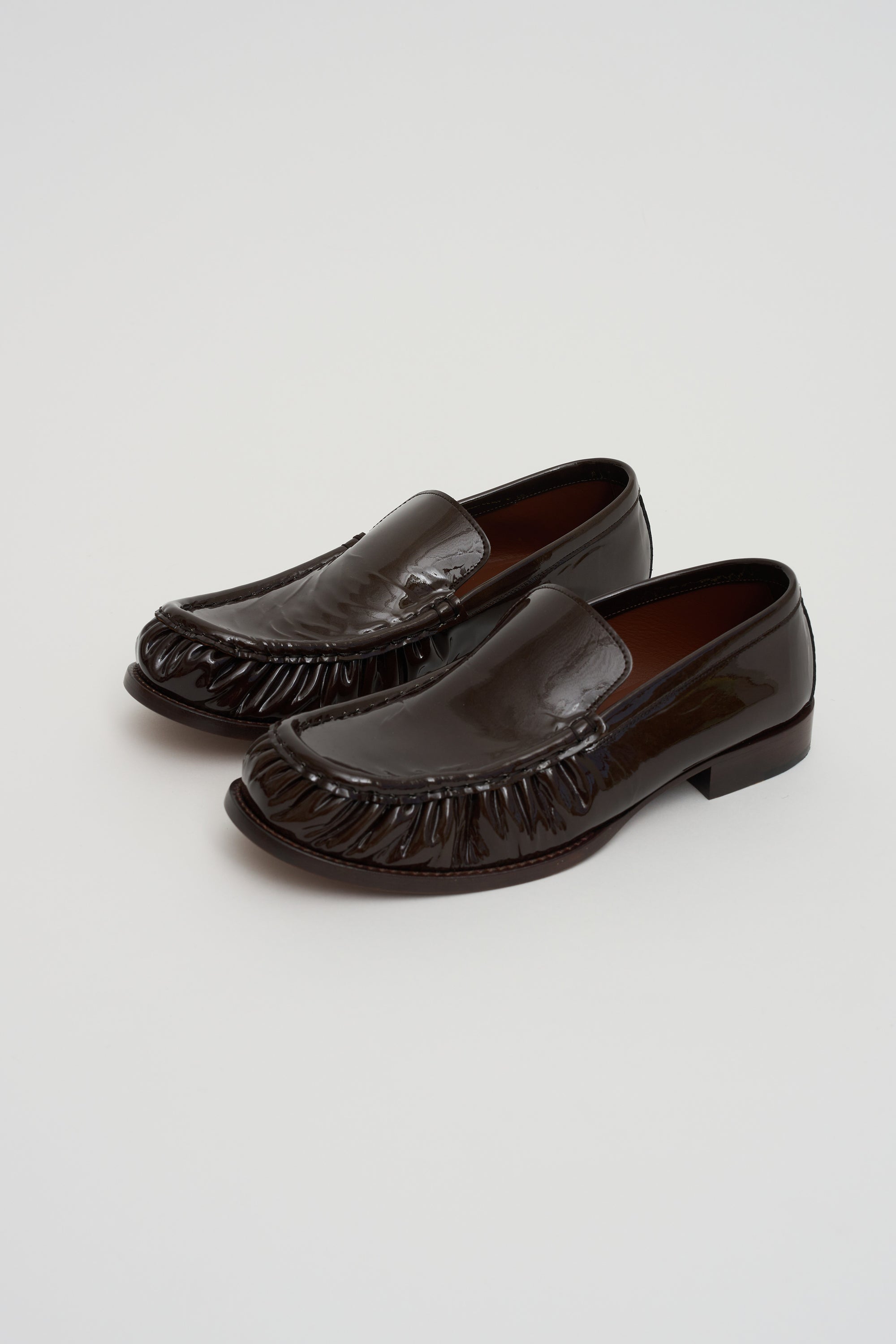 Ruched Loafer, Olive