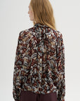Printed Top, Brown