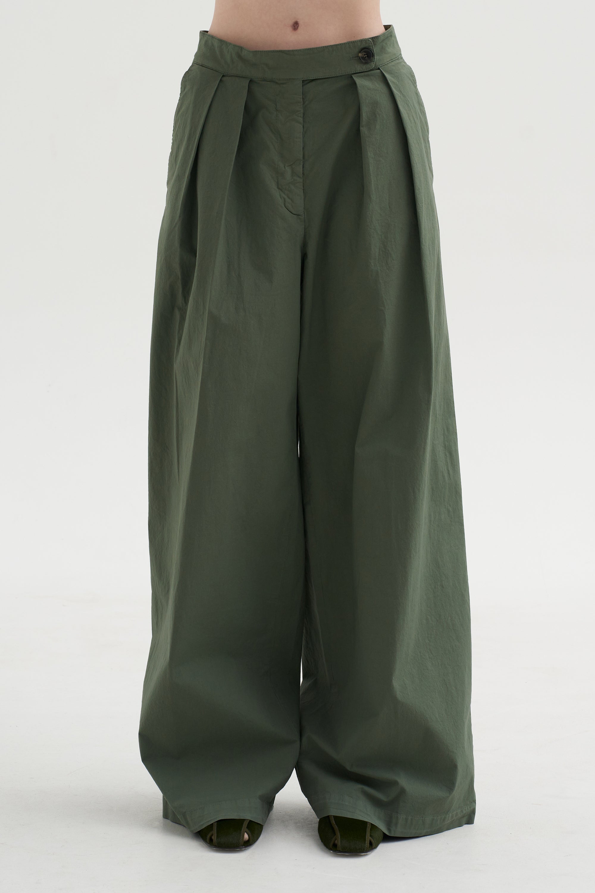 Pleated Pant, Sage