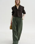 Pleated Pant, Sage