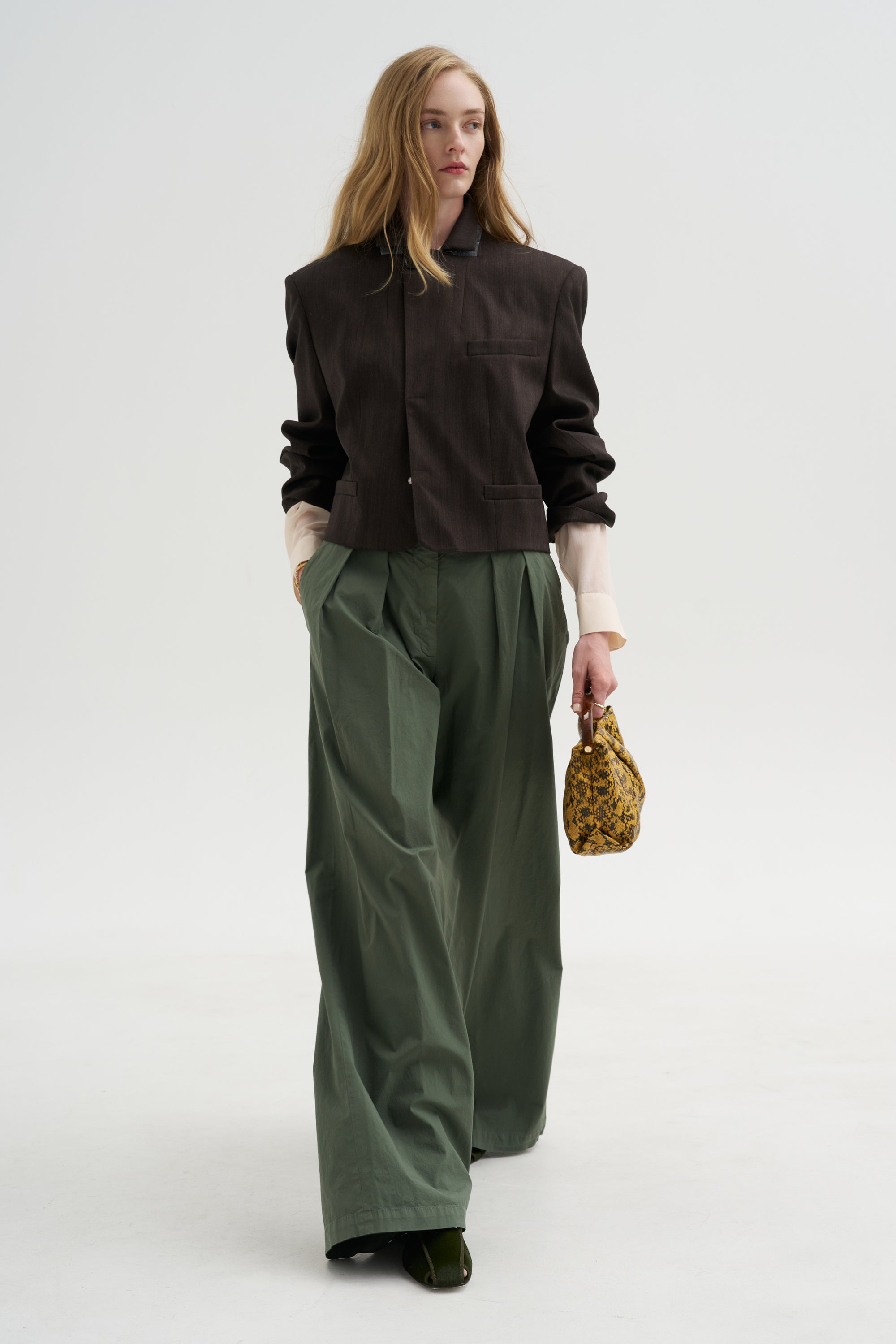 Pleated Pant, Sage