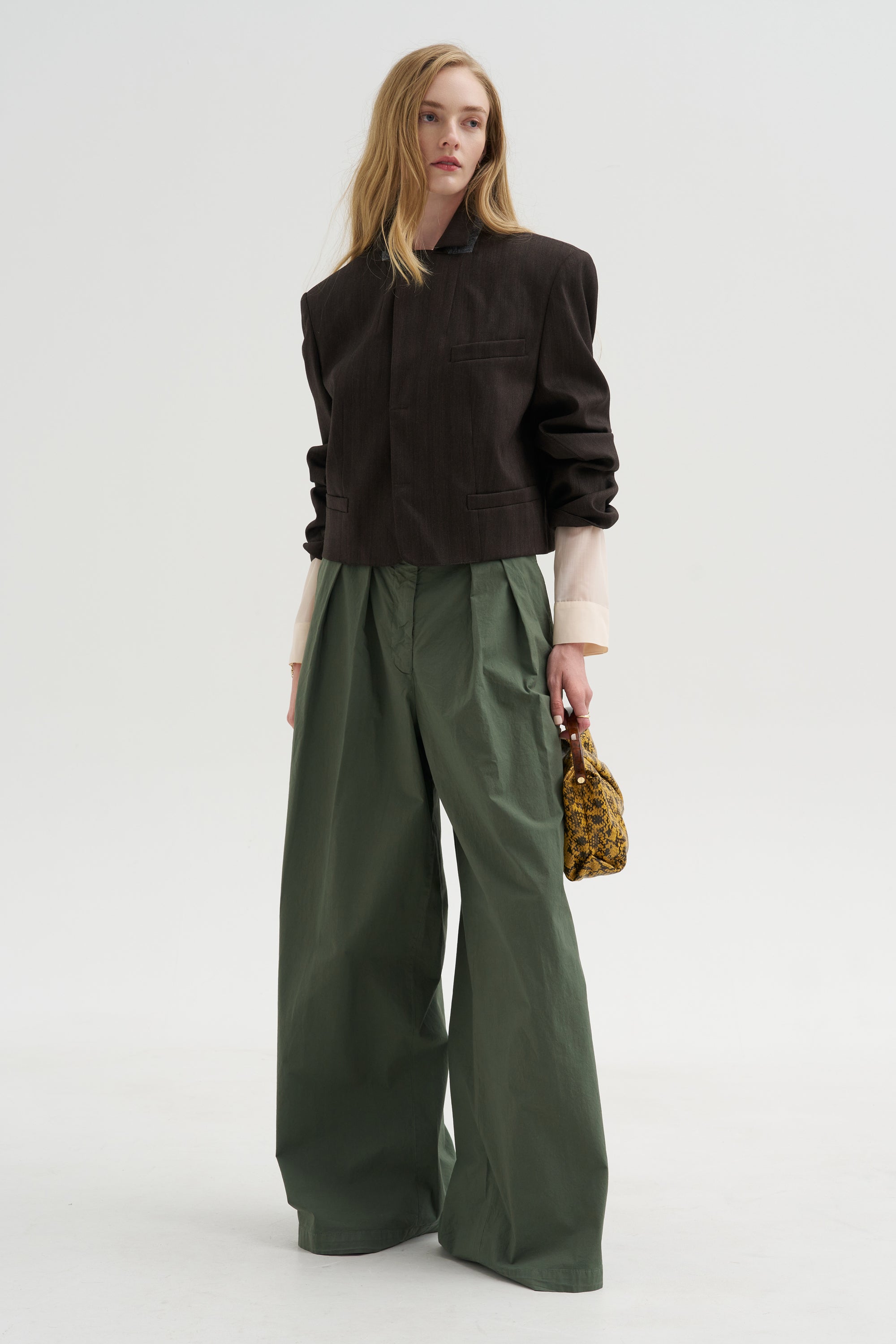 Pleated Pant, Sage