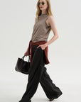 Stripe Pants, Dark Brown