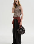 Stripe Pants, Dark Brown