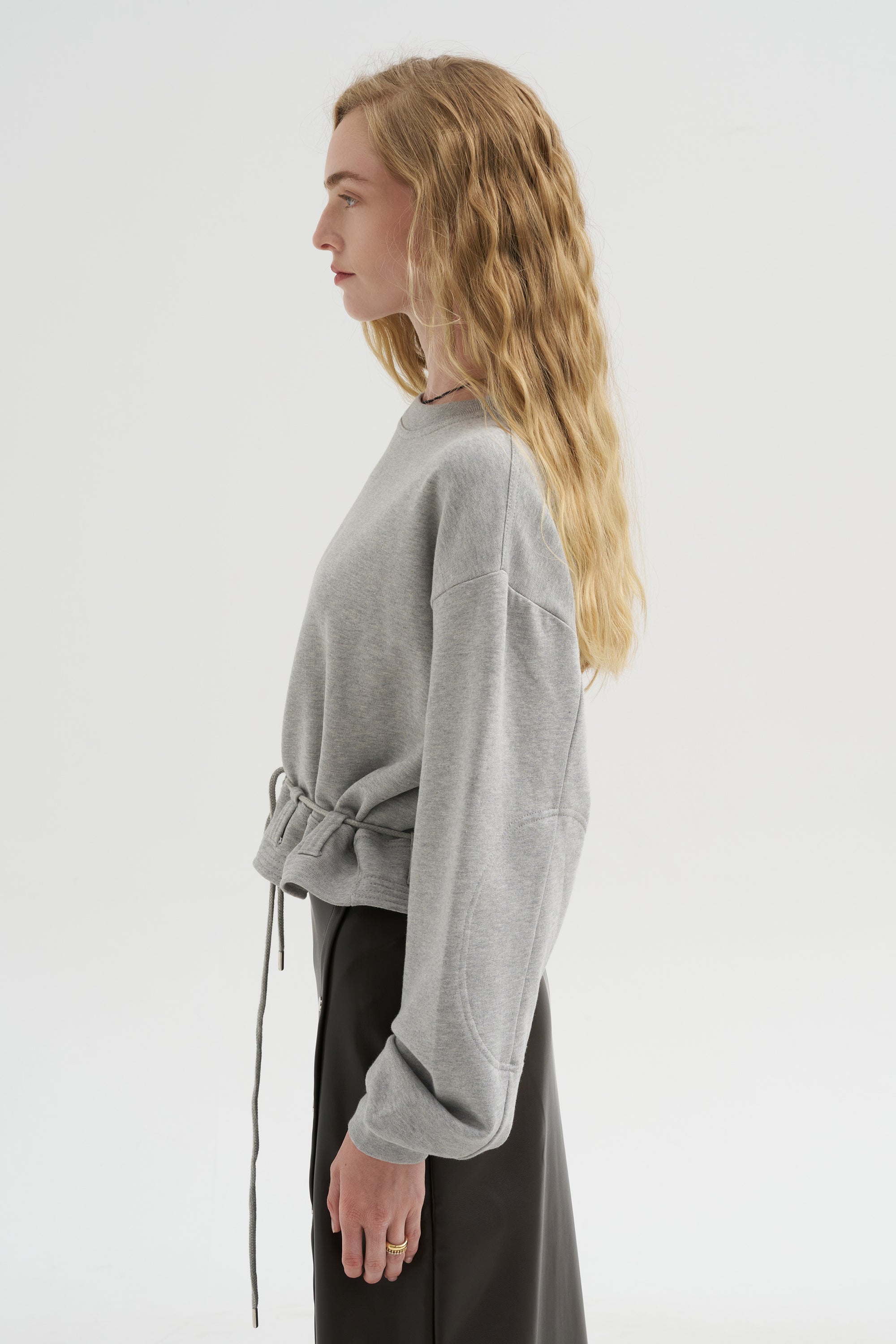 Long Sleeve Sweatshirt, Grey Melange