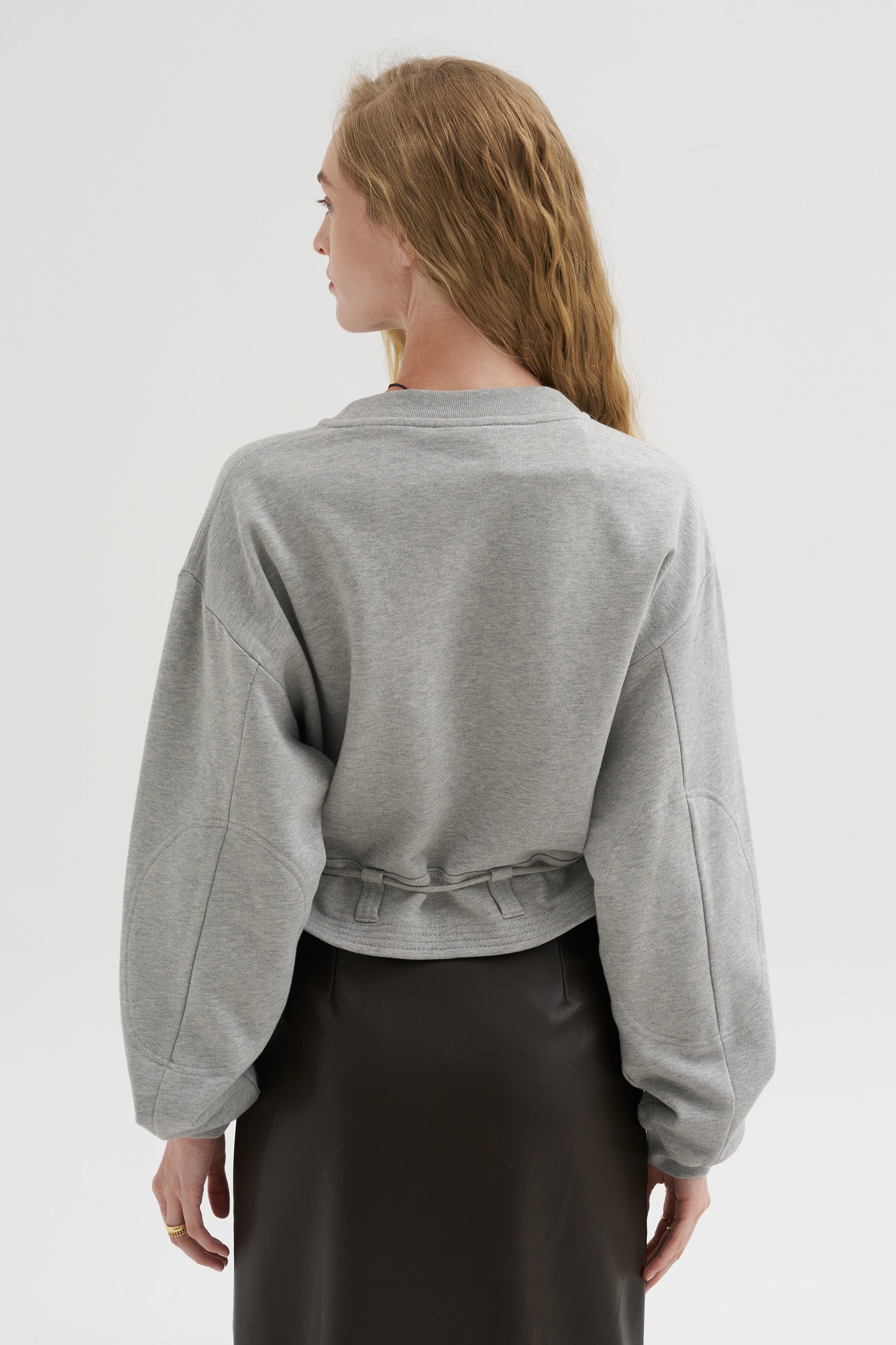 Long Sleeve Sweatshirt, Grey Melange