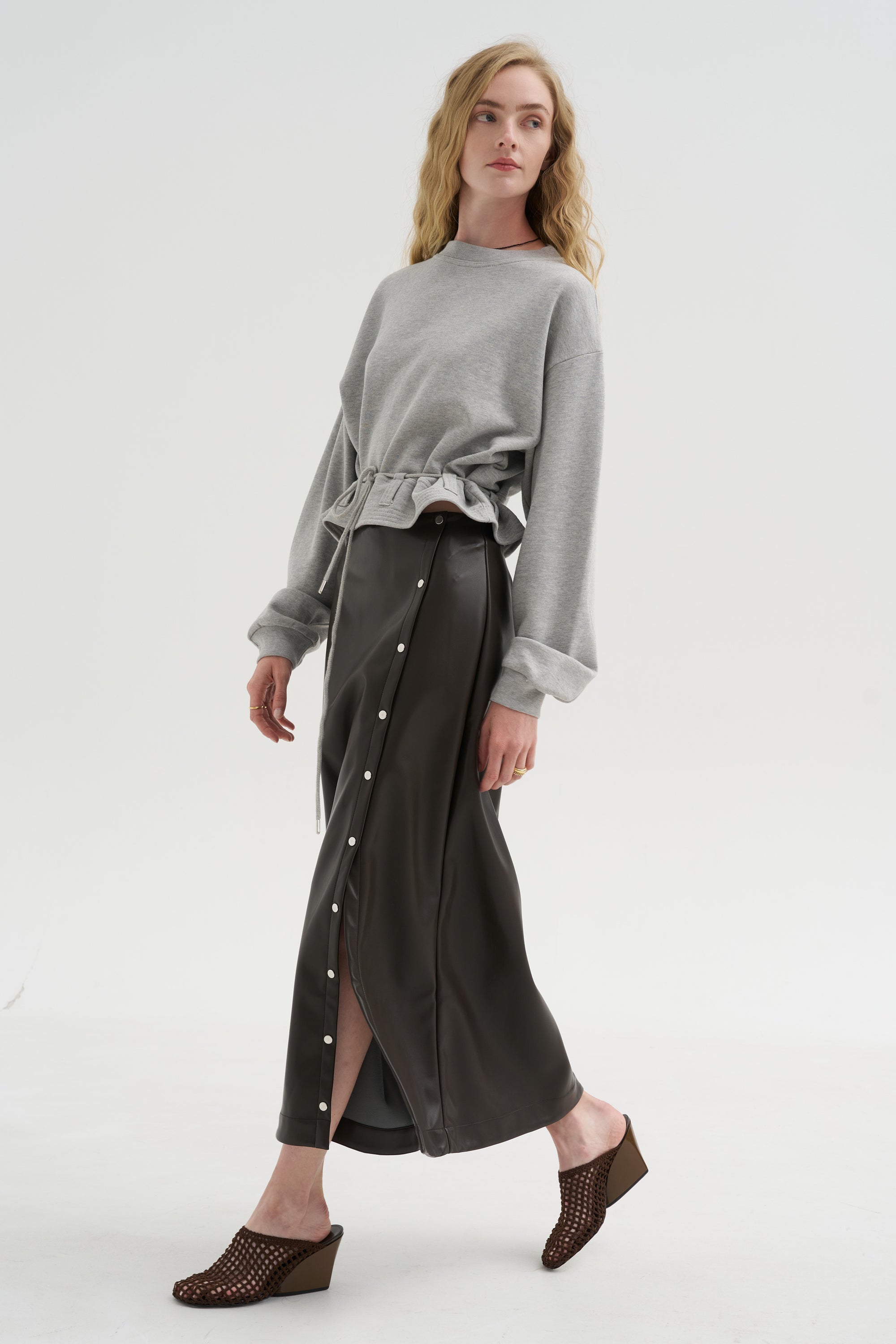 Long Sleeve Sweatshirt, Grey Melange
