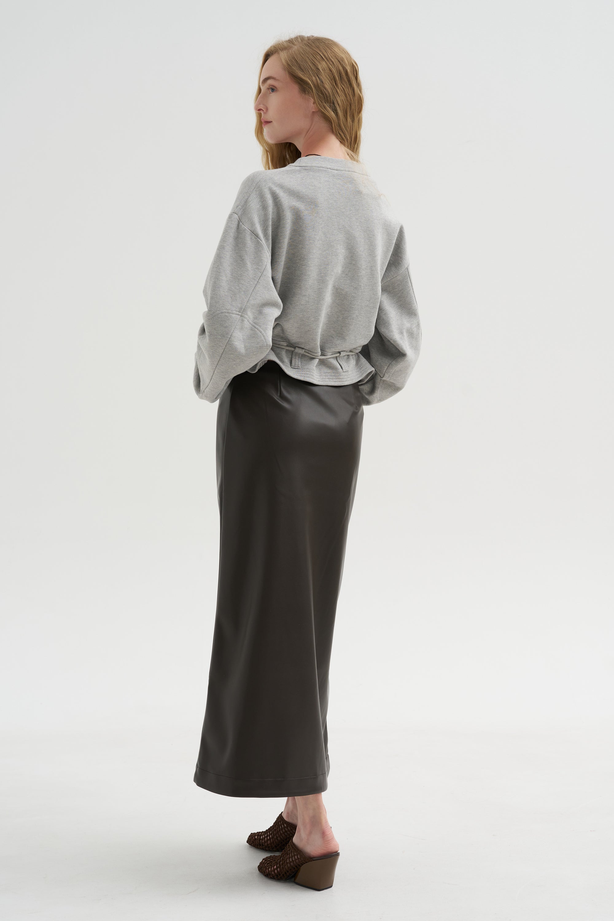 Long Sleeve Sweatshirt, Grey Melange