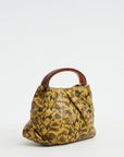 Snake Print Bag, Yellow