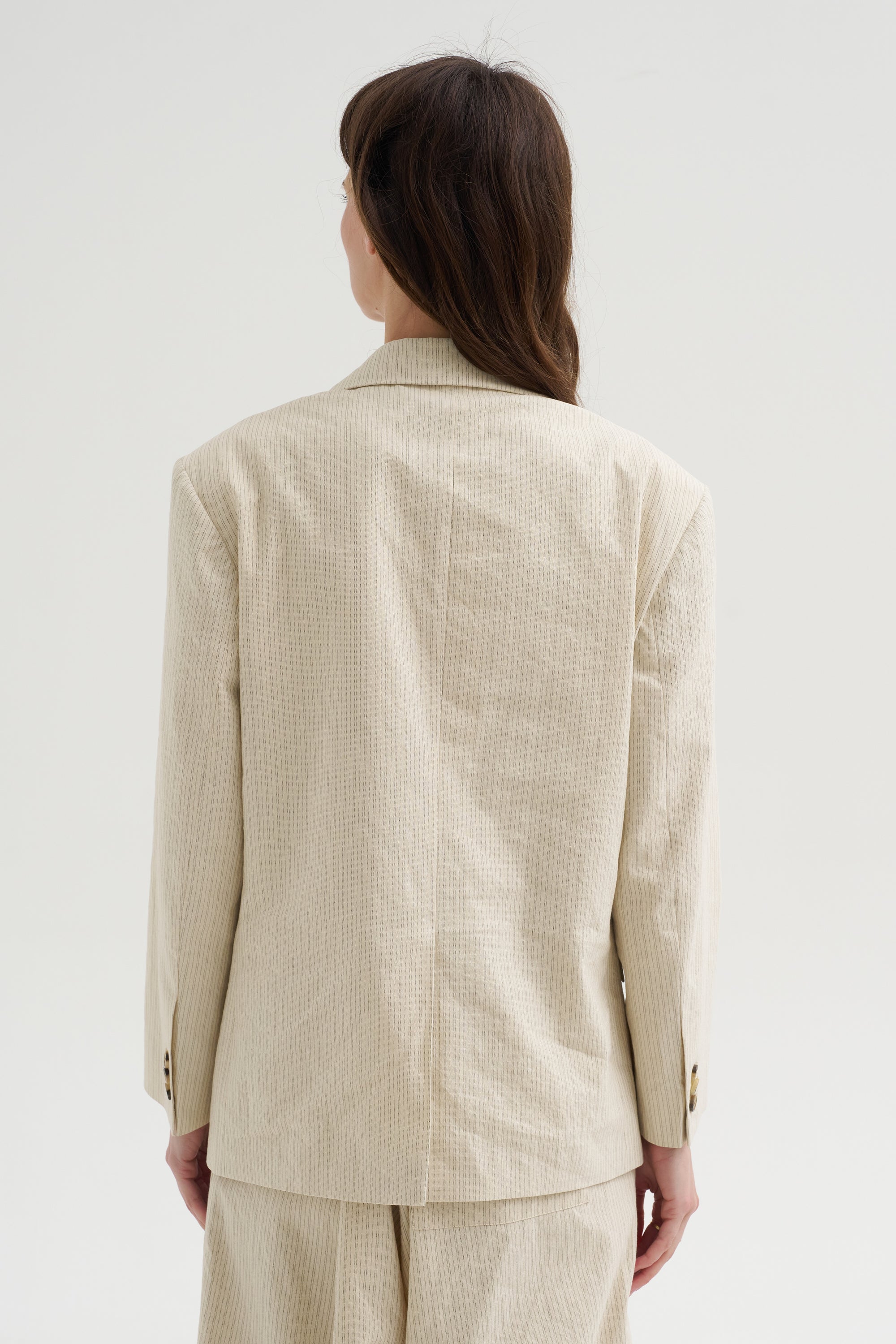 Embroidered Blazer, Ecru