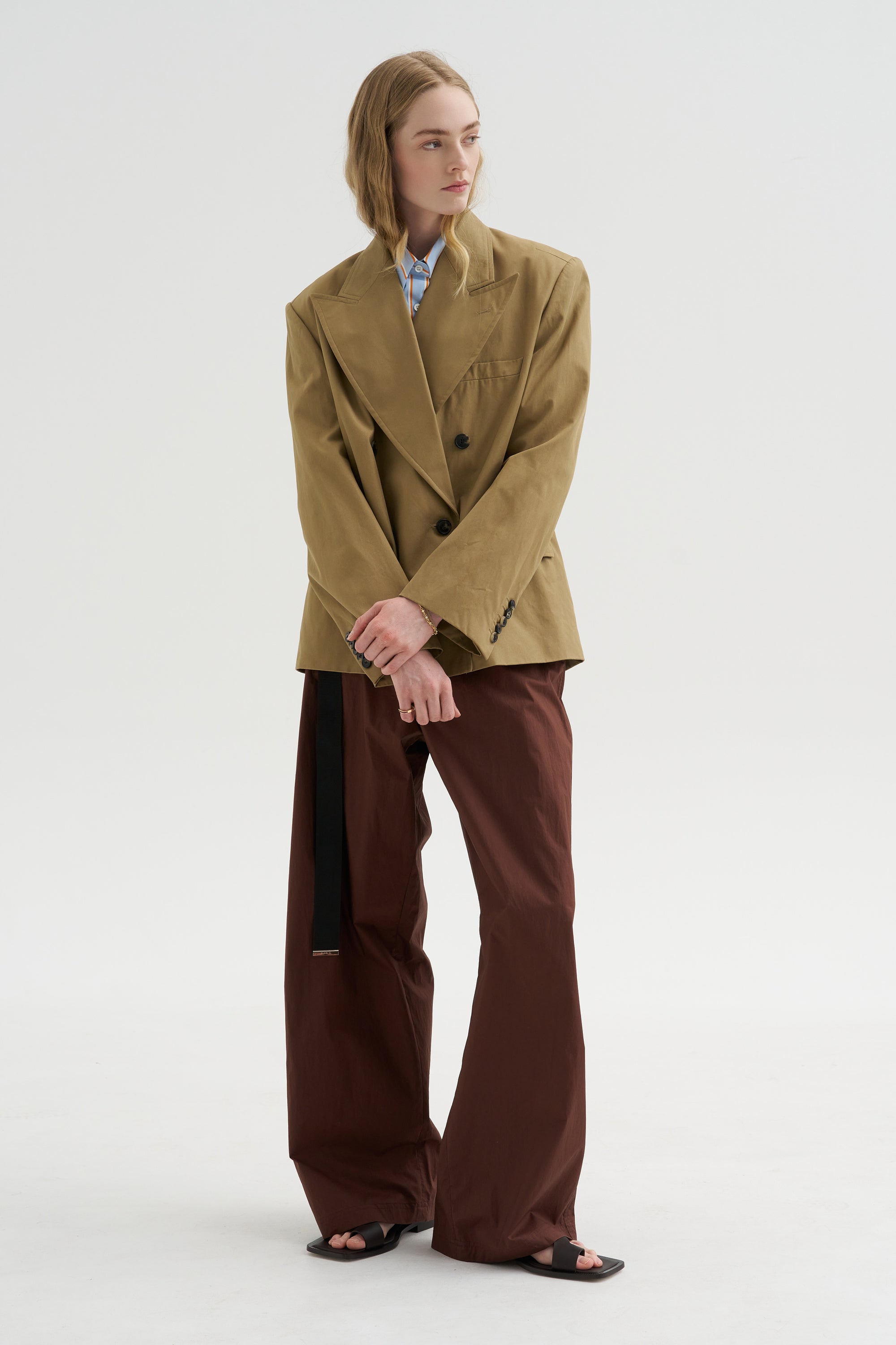 Double-Breasted Jacket, Camel