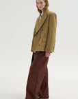 Double-Breasted Jacket, Camel