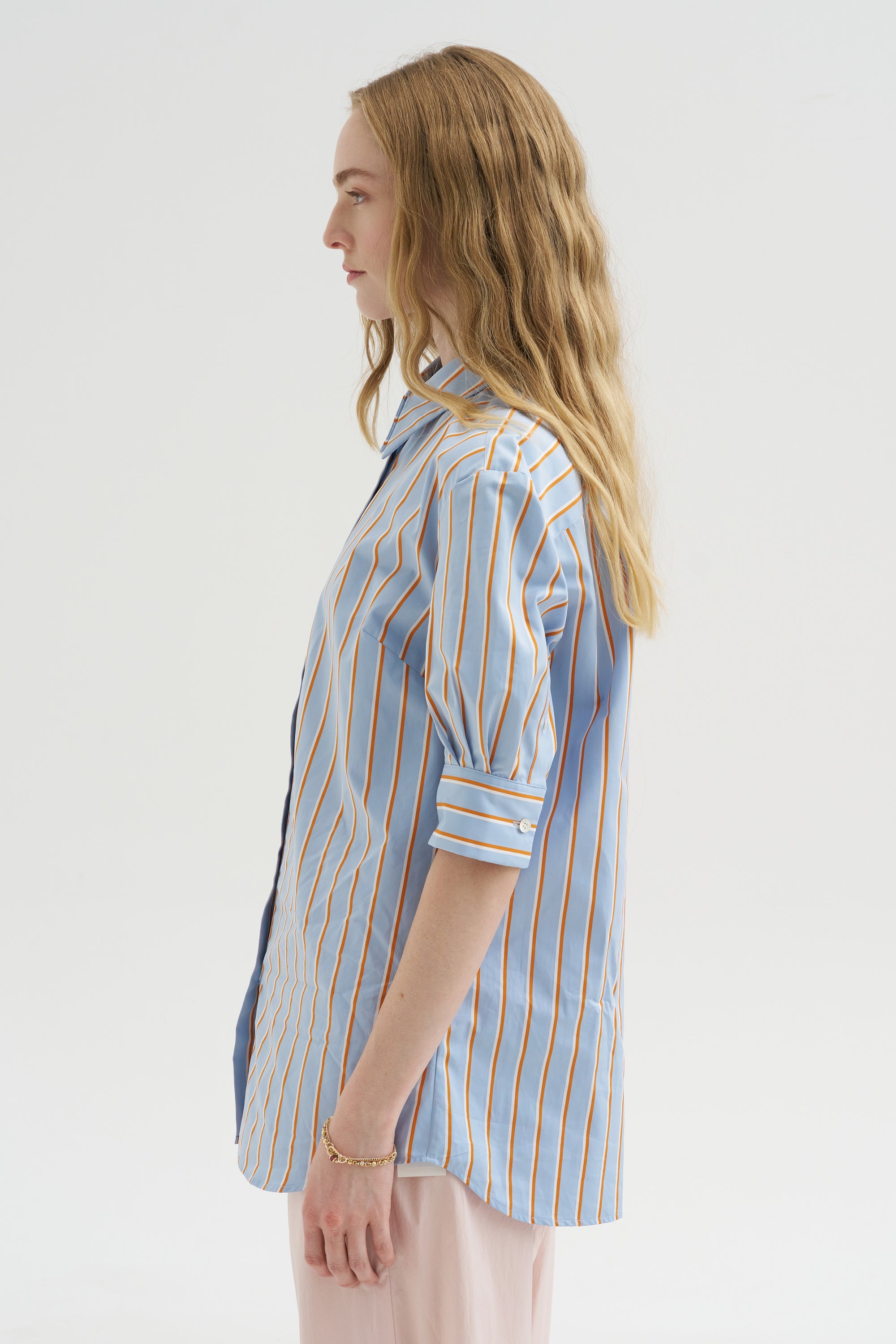 Stripe Button-Down, Light Blue