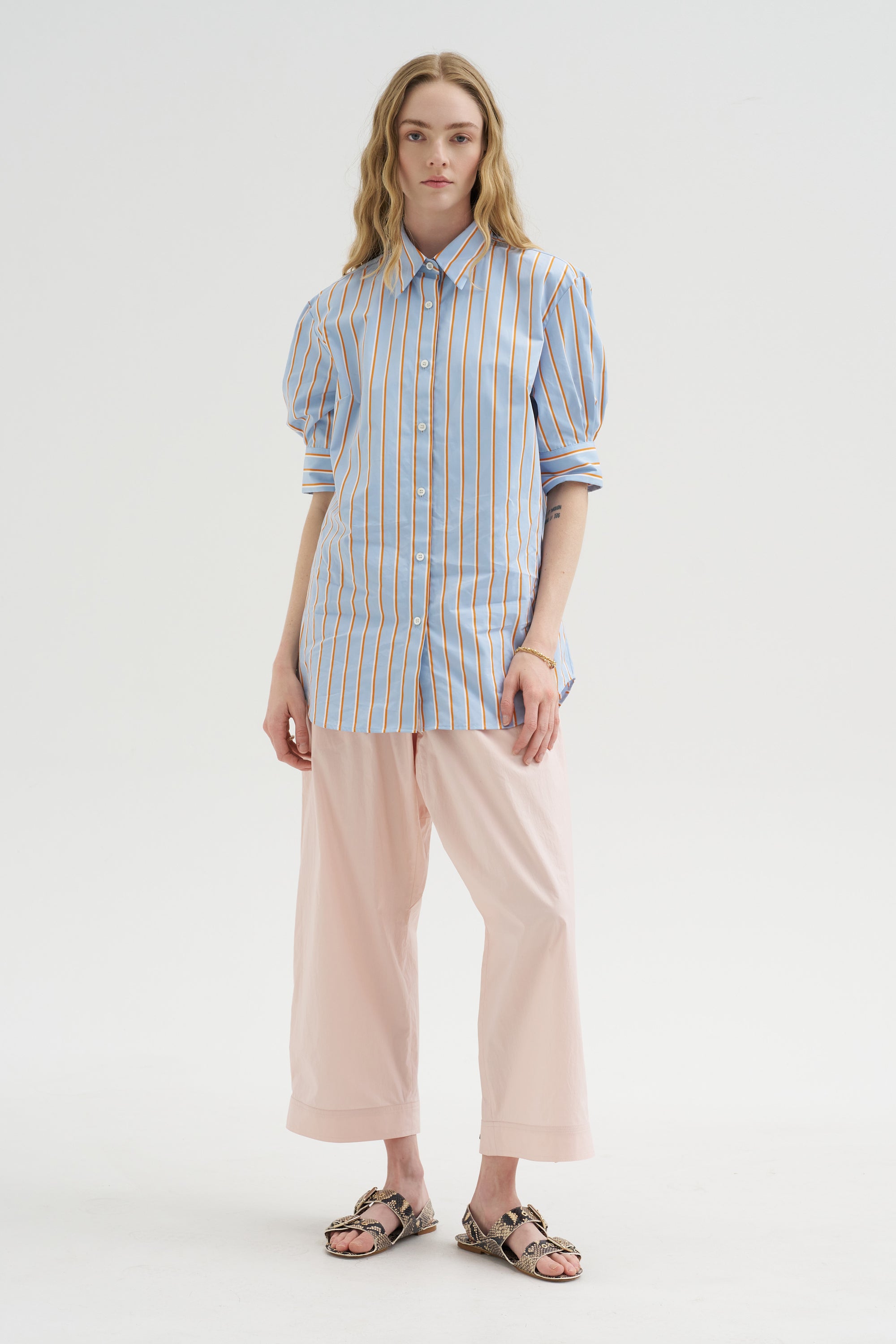Stripe Button-Down, Light Blue