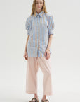 Stripe Button-Down, Light Blue