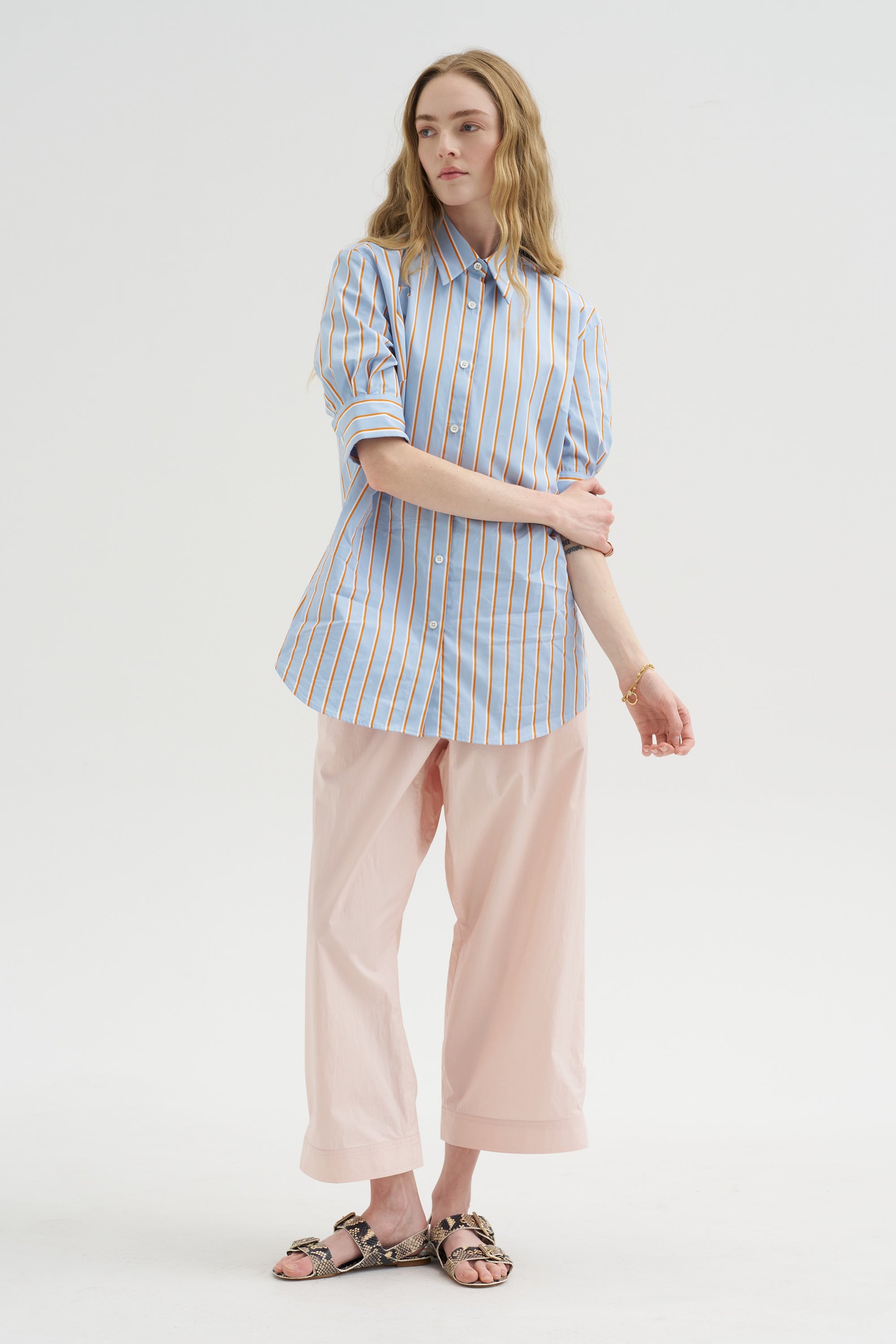 Stripe Button-Down, Light Blue