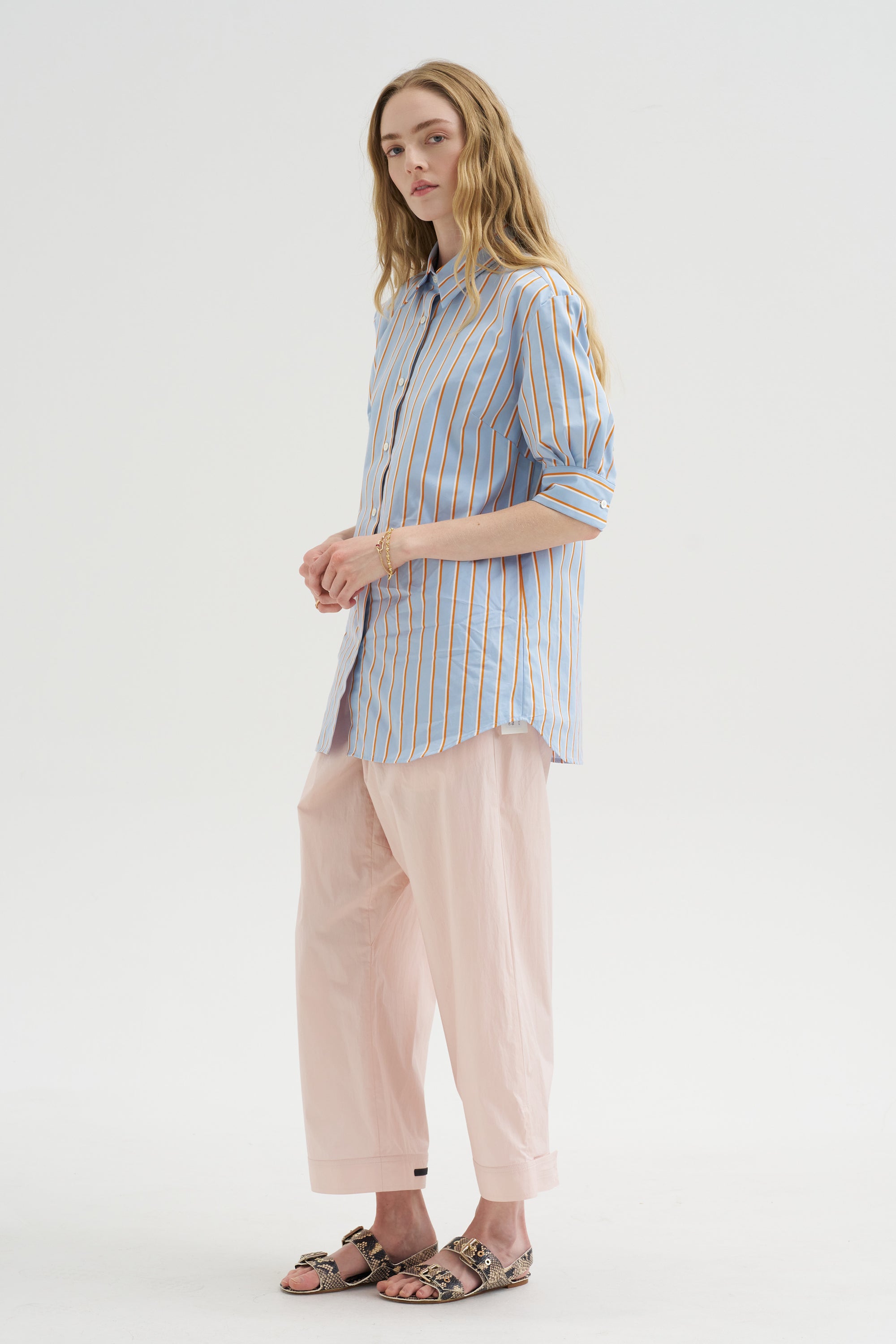 Stripe Button-Down, Light Blue
