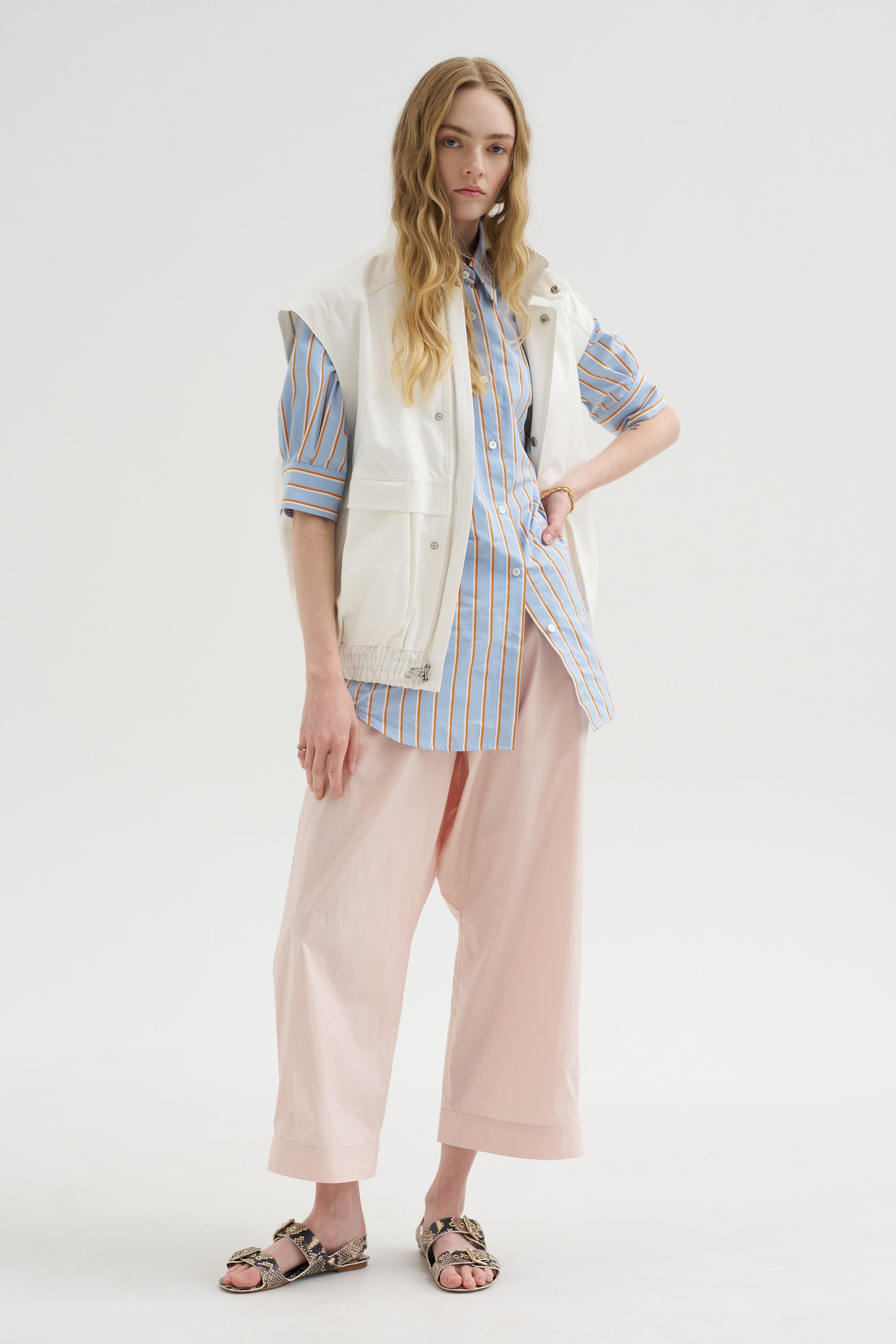 Stripe Button-Down, Light Blue