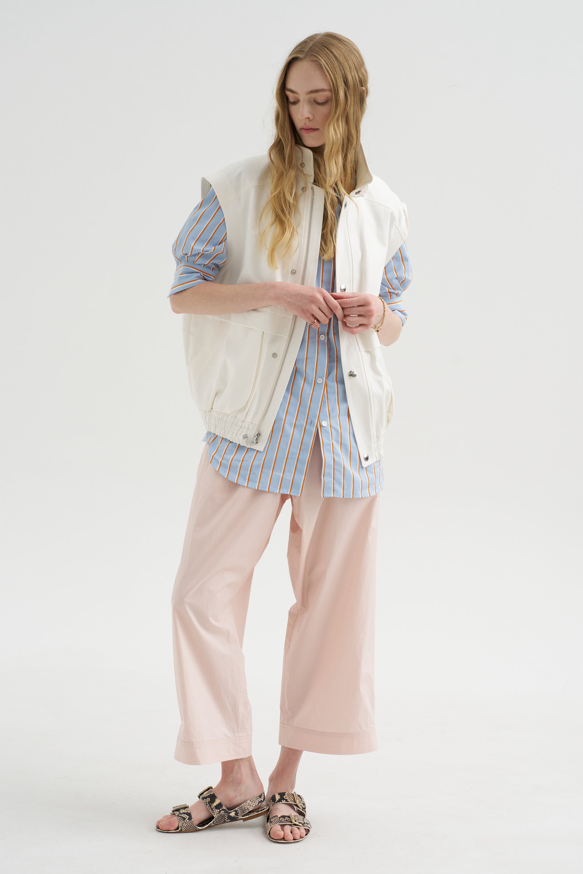 Stripe Button-Down, Light Blue