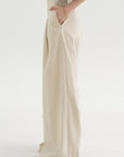 Stripe Wide Legs, Ecru