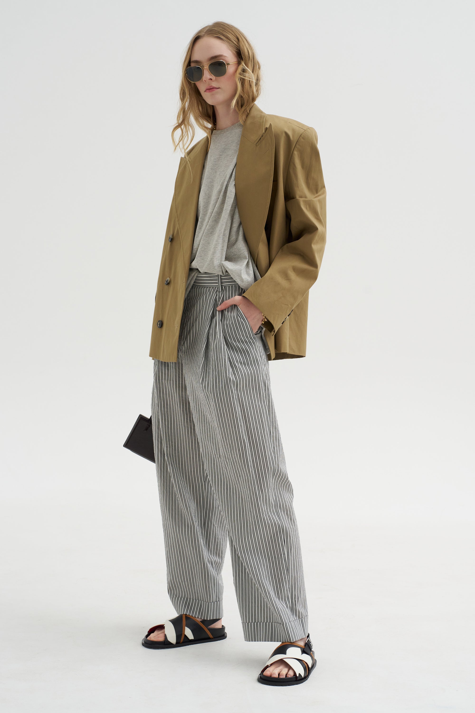 Stripe Pant, Black